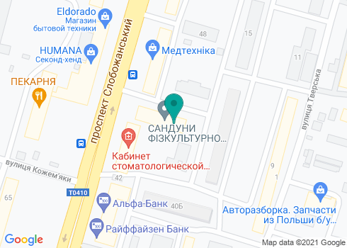 Педиатрическая амбулатория Педиатр 24 на Слобожанском - на карте