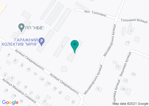 Амбулатория №5 КНП Миргородский городской центр первичной медико-санитарной помощи - на карте
