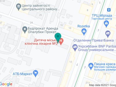 Амбулатория №2 КНП Днепровский центр первичной медико-санитарной помощи №1 - на карте