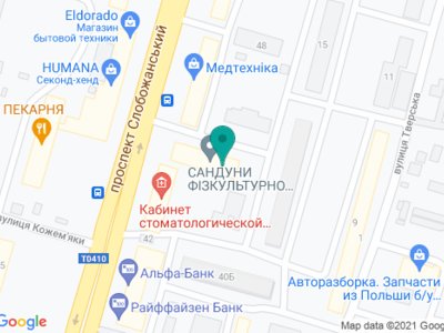 Педиатрическая амбулатория Педиатр 24 на Слобожанском - на карте Педиатрическая амбулатория Педиатр 24 на Слобожанском - на карте