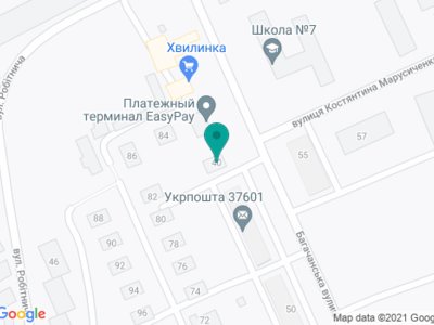 Амбулатория №2 КНП Миргородский городской центр первичной медико-санитарной помощи - на карте